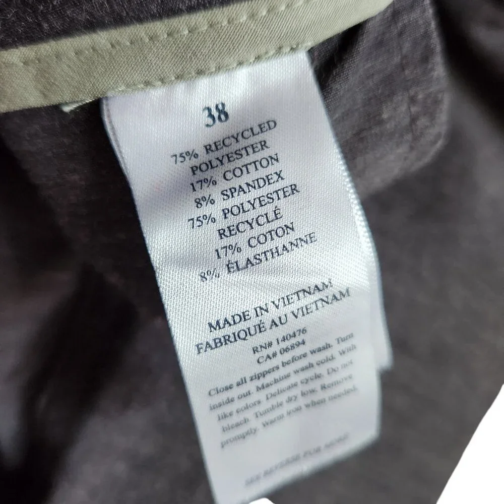 Faherty Shorts Men's 38 tagged 40 measured Gray Grey All Day Short 9